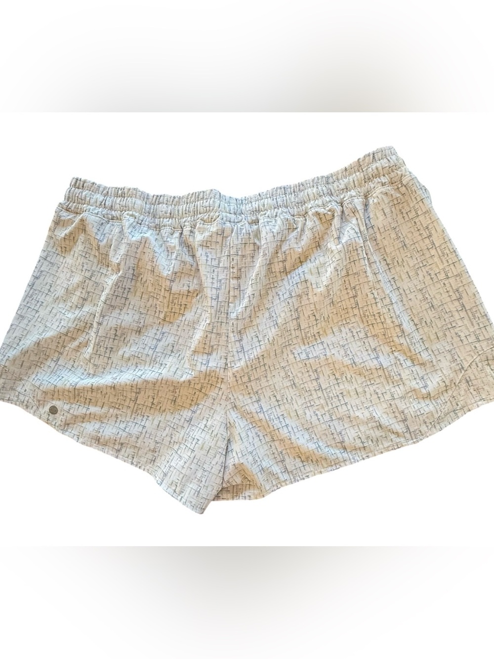 CALIA by Carrie Underwood Cream Patterned Athletic Shorts